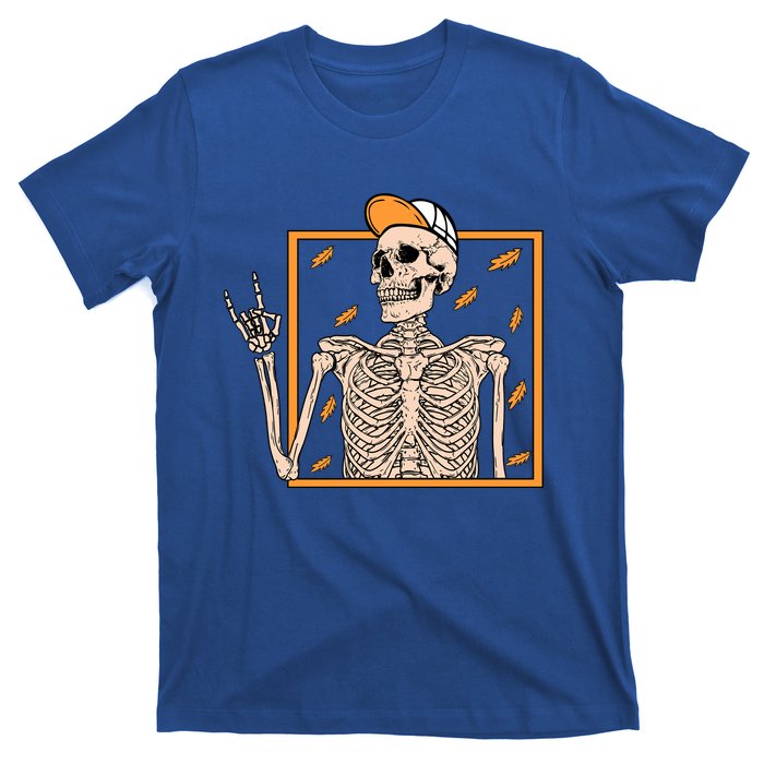 Vintage Halloween Skeleton Rock On Hand Skeleton Gift T-Shirt