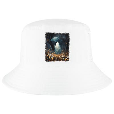 Vintage Halloween Spooky Ghost In The Forest Umbrella Gothic Cool Comfort Performance Bucket Hat