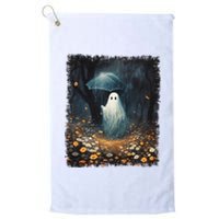 Vintage Halloween Spooky Ghost In The Forest Umbrella Gothic Platinum Collection Golf Towel