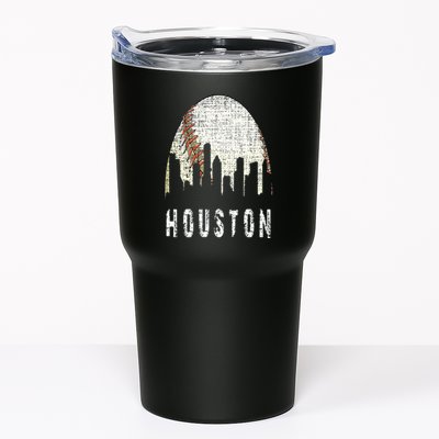 Vintage Houston Skyline City Baseball  Met At Gameday Tumbler