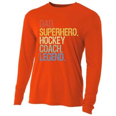 Vintage Hockey Saying Coach Ice Hockey Player Cooling Performance Long Sleeve Crew