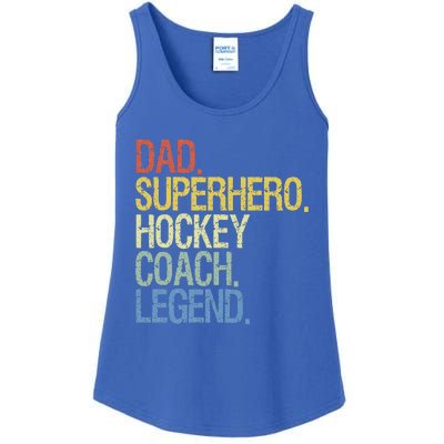 Vintage Hockey Saying Coach Ice Hockey Player Ladies Essential Tank