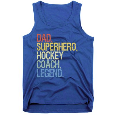 Vintage Hockey Saying Coach Ice Hockey Player Tank Top