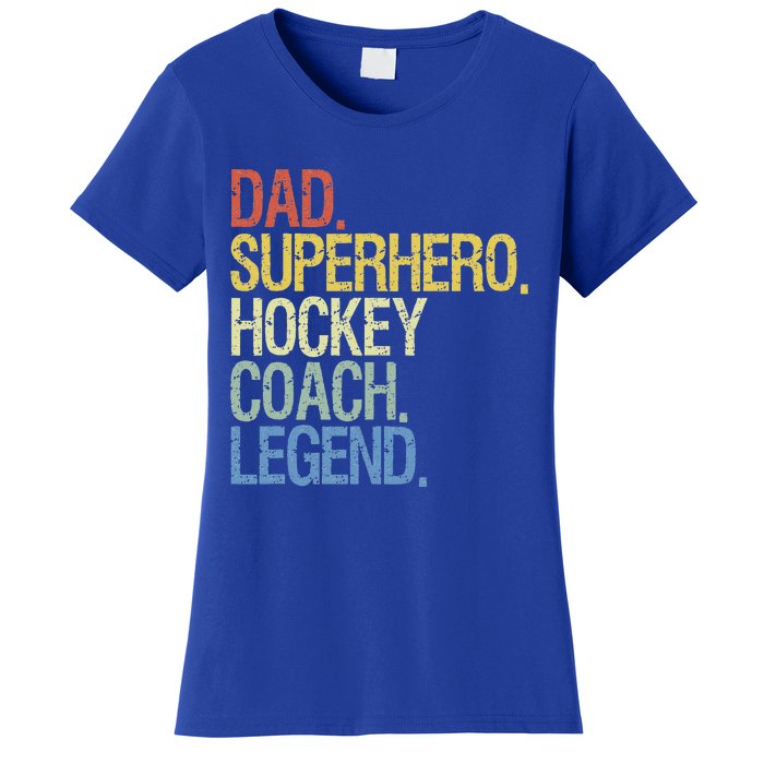 Vintage Hockey Saying Coach Ice Hockey Player Women's T-Shirt