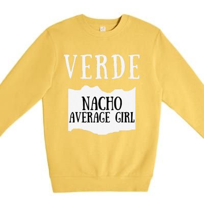 Verde Hot Sauce Packet Group Costume Gift Premium Crewneck Sweatshirt