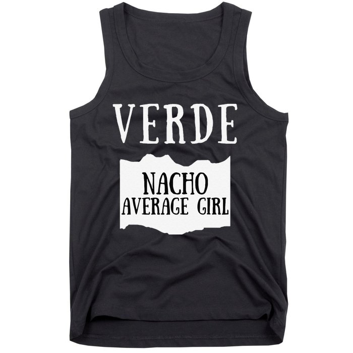 Verde Hot Sauce Packet Group Costume Gift Tank Top