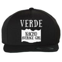 Verde Hot Sauce Packet Group Costume Gift Wool Snapback Cap