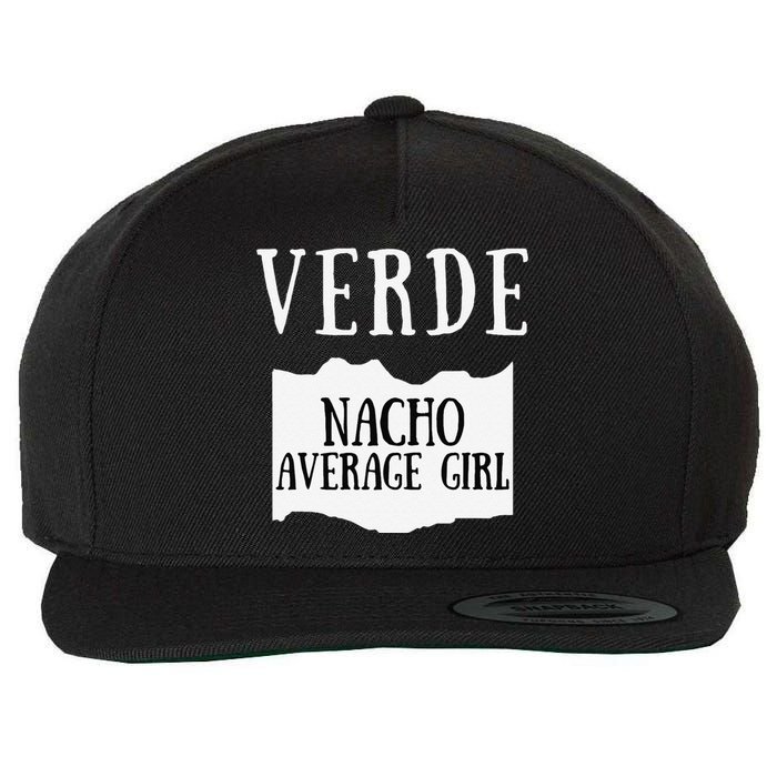 Verde Hot Sauce Packet Group Costume Gift Wool Snapback Cap