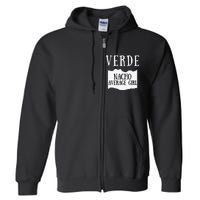 Verde Hot Sauce Packet Group Costume Gift Full Zip Hoodie