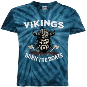 Vikings High School College Sports Motivation Kids Tie-Dye T-Shirt