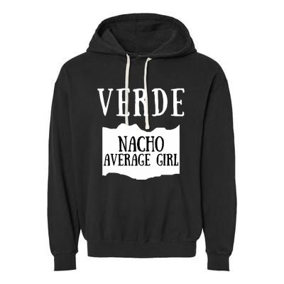 Verde Hot Sauce Packet Group Costume Garment-Dyed Fleece Hoodie