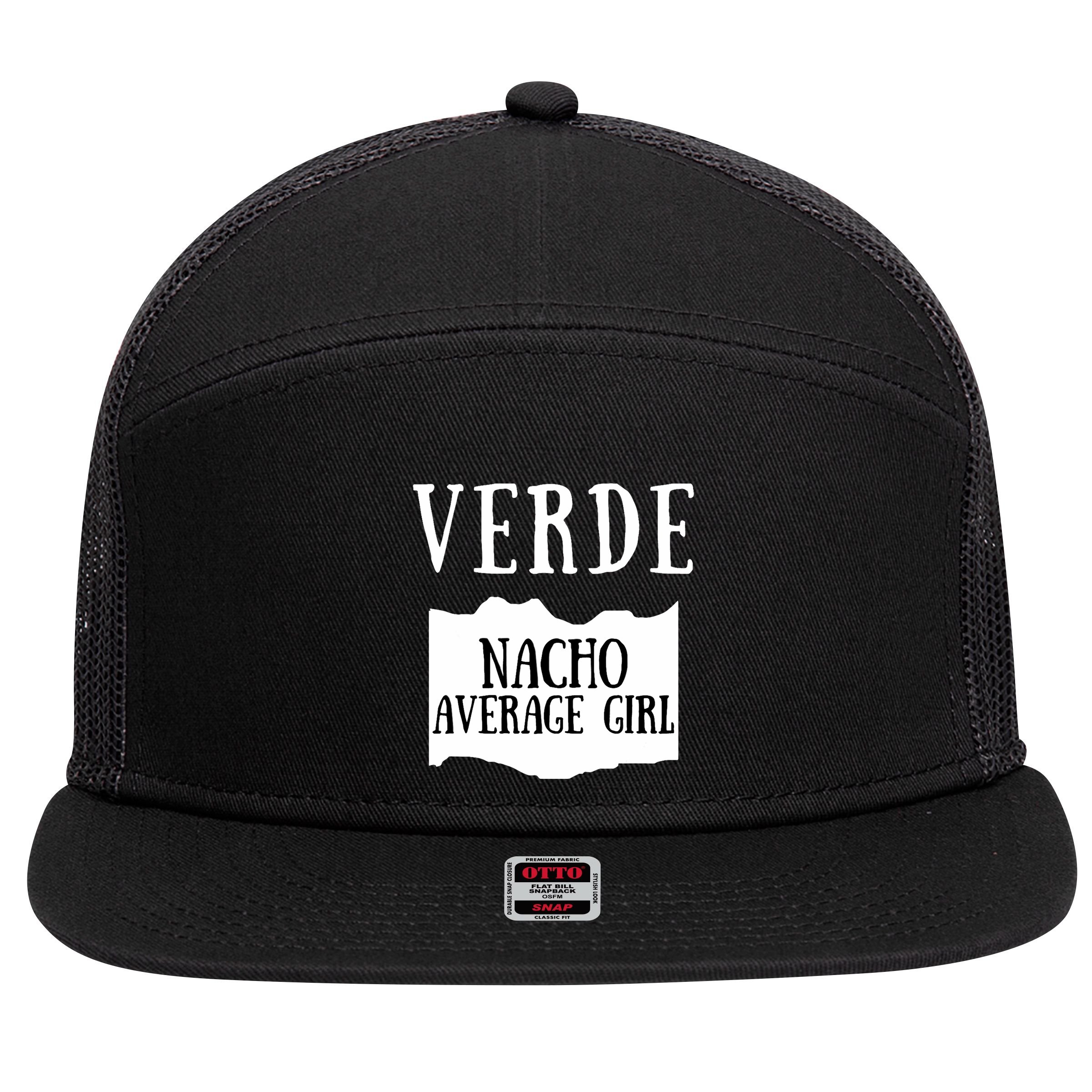Verde Hot Sauce Packet Group Costume 7 Panel Mesh Trucker Snapback Hat