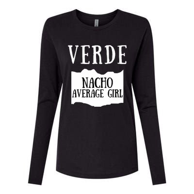 Verde Hot Sauce Packet Group Costume Womens Cotton Relaxed Long Sleeve T-Shirt