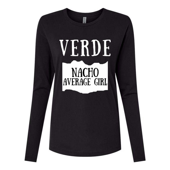 Verde Hot Sauce Packet Group Costume Womens Cotton Relaxed Long Sleeve T-Shirt