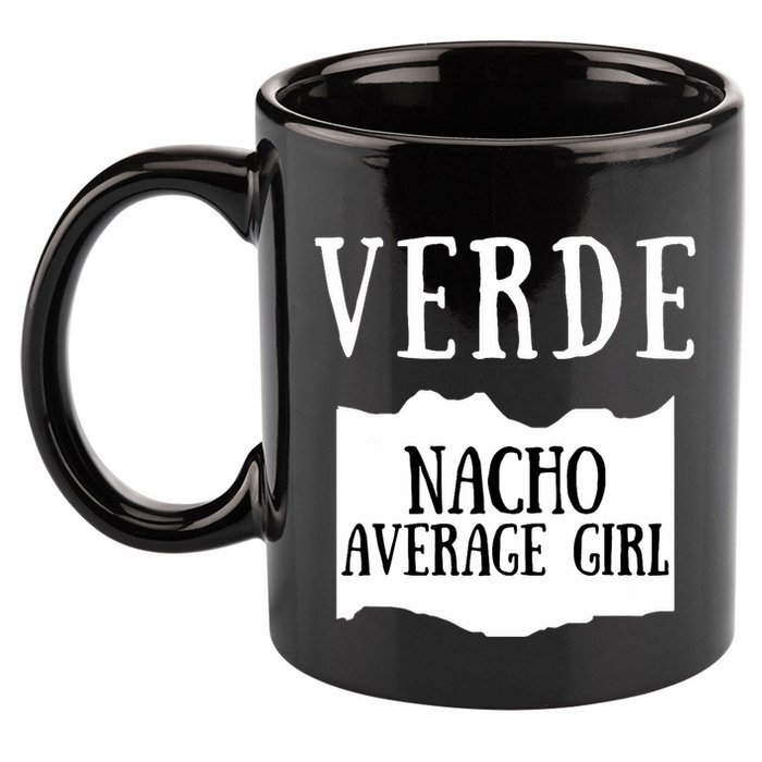 Verde Hot Sauce Packet Group Costume 11oz C Handle Ceramic Mug