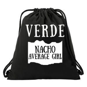 Verde Hot Sauce Packet Group Costume Drawstring Bag