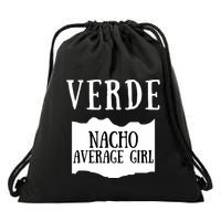 Verde Hot Sauce Packet Group Costume Drawstring Bag