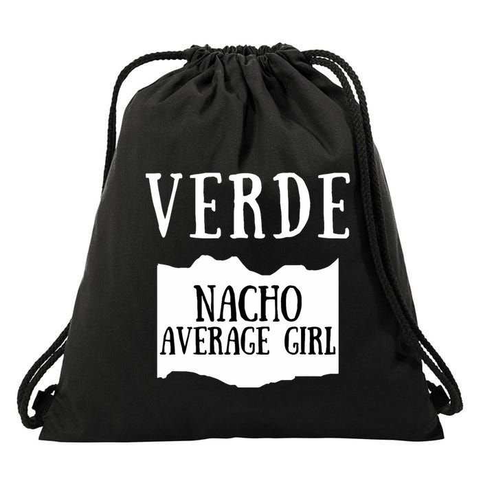 Verde Hot Sauce Packet Group Costume Drawstring Bag