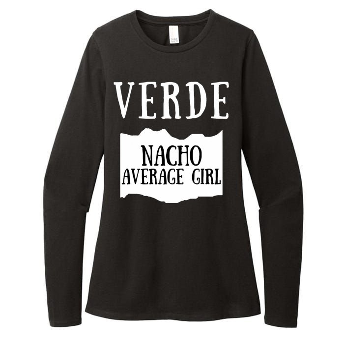 Verde Hot Sauce Packet Group Costume Womens CVC Long Sleeve Shirt