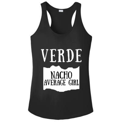 Verde Hot Sauce Packet Group Costume Ladies PosiCharge Competitor Racerback Tank