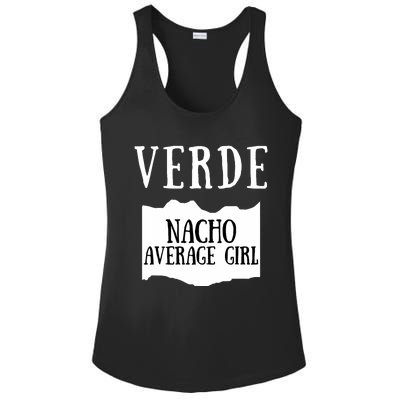 Verde Hot Sauce Packet Group Costume Ladies PosiCharge Competitor Racerback Tank