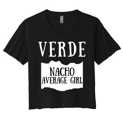 Verde Hot Sauce Packet Group Costume Women's Crop Top Tee