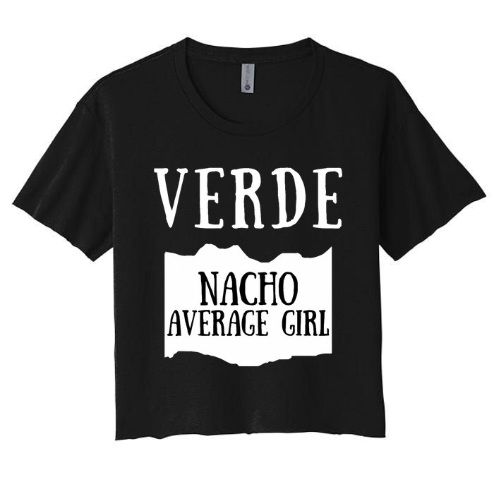 Verde Hot Sauce Packet Group Costume Women's Crop Top Tee