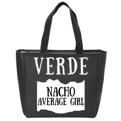 Verde Hot Sauce Packet Group Costume Zip Tote Bag