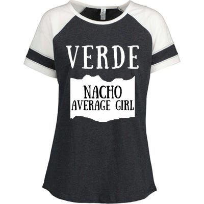 Verde Hot Sauce Packet Group Costume Enza Ladies Jersey Colorblock Tee