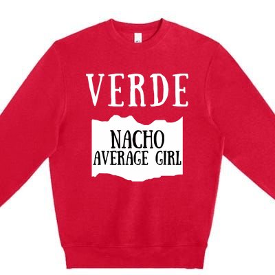 Verde Hot Sauce Packet Group Costume Premium Crewneck Sweatshirt