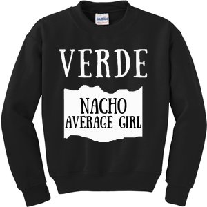 Verde Hot Sauce Packet Group Costume Kids Sweatshirt