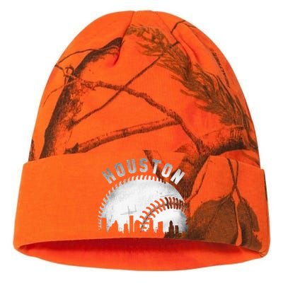 Vintage Houston Skyline City Baseball Kati Licensed 12" Camo Beanie