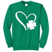 Vintage Happy St Patrick's Day Go Lucky Irish Shamrock Gift Sweatshirt