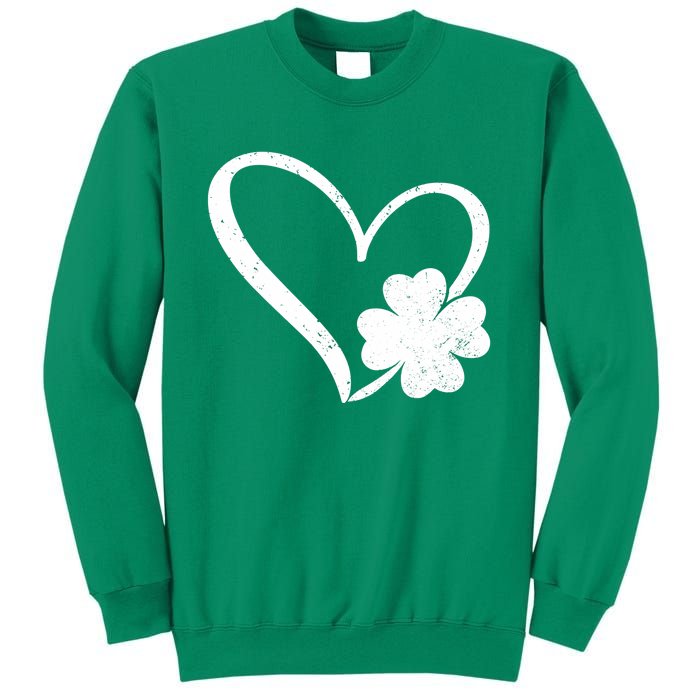 Vintage Happy St Patrick's Day Go Lucky Irish Shamrock Gift Sweatshirt