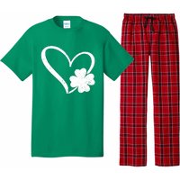 Vintage Happy St Patrick's Day Go Lucky Irish Shamrock Gift Pajama Set