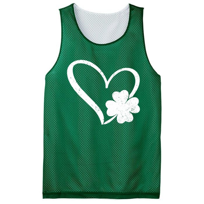 Vintage Happy St Patrick's Day Go Lucky Irish Shamrock Gift Mesh Reversible Basketball Jersey Tank