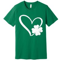 Vintage Happy St Patrick's Day Go Lucky Irish Shamrock Gift Premium T-Shirt