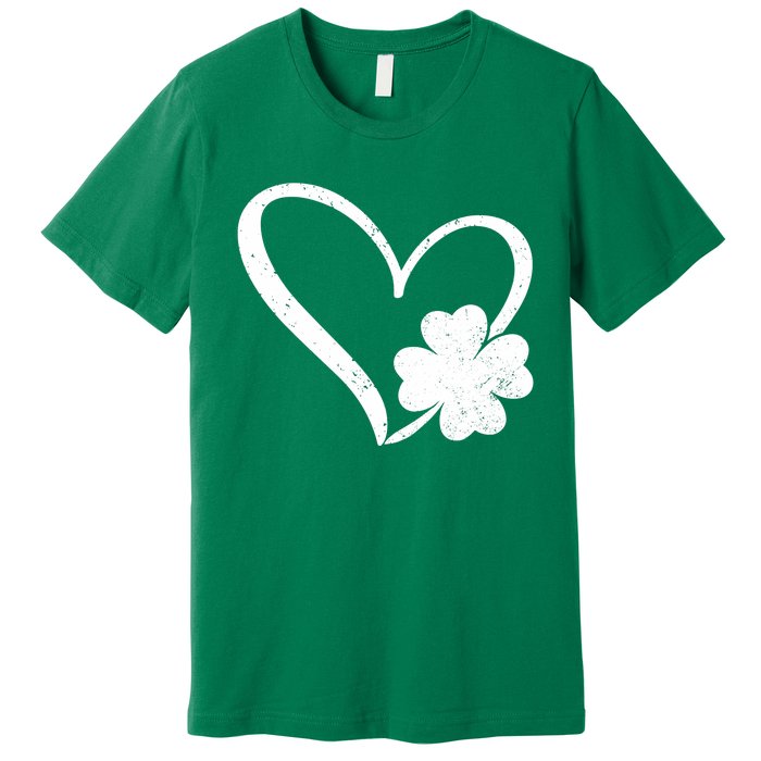 Vintage Happy St Patrick's Day Go Lucky Irish Shamrock Gift Premium T-Shirt