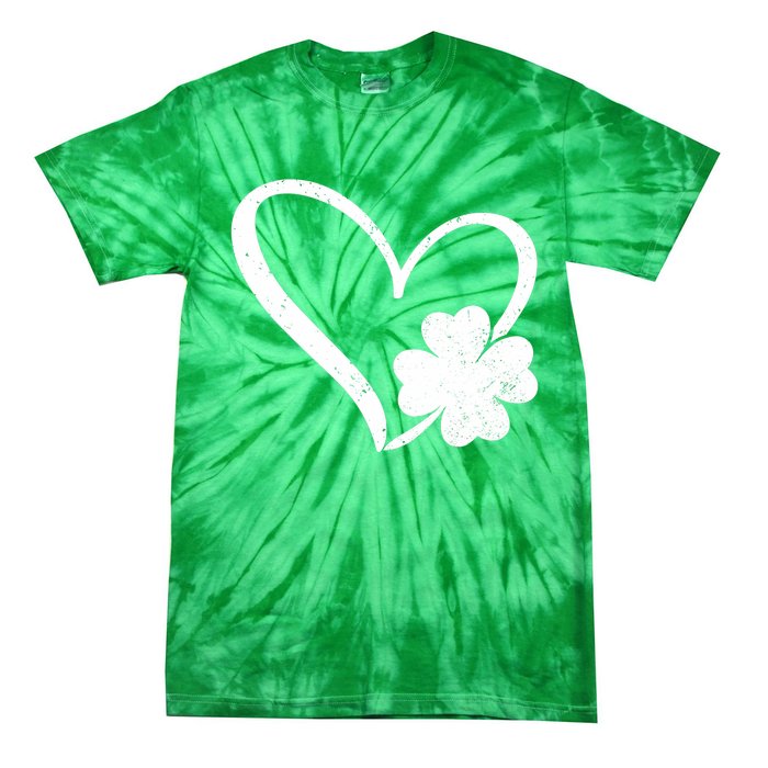 Vintage Happy St Patrick's Day Go Lucky Irish Shamrock Gift Tie-Dye T-Shirt