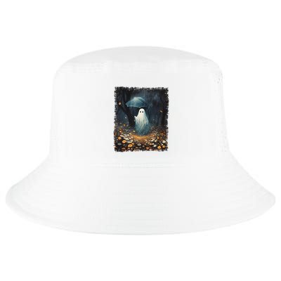 Vintage Halloween Spooky Ghost In The Forest Umbrella Gothic Cool Comfort Performance Bucket Hat