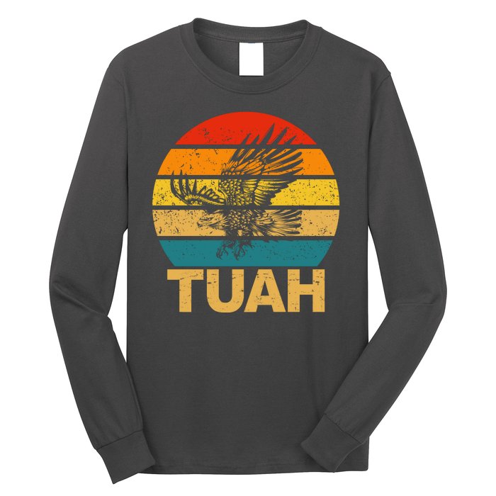 Vintage Hawk Tuah Hilarious Long Sleeve Shirt