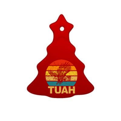 Vintage Hawk Tuah Hilarious Ceramic Tree Ornament