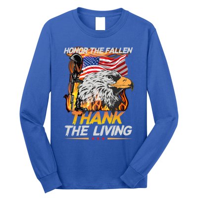 Veteran Honor The Fallen Thank The Living Usa Flag Gift Long Sleeve Shirt