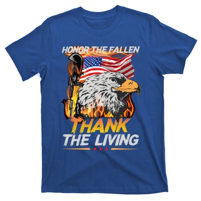 Veteran Honor The Fallen Thank The Living Usa Flag Gift T-Shirt