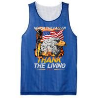 Veteran Honor The Fallen Thank The Living Usa Flag Gift Mesh Reversible Basketball Jersey Tank