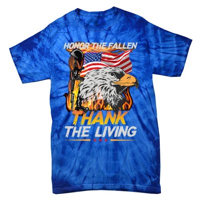 Veteran Honor The Fallen Thank The Living Usa Flag Gift Tie-Dye T-Shirt