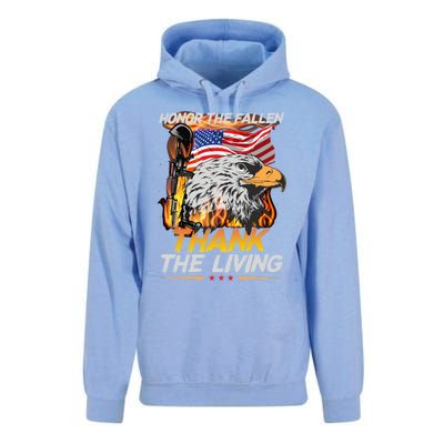 Veteran Honor The Fallen Thank The Living Usa Flag Gift Unisex Surf Hoodie