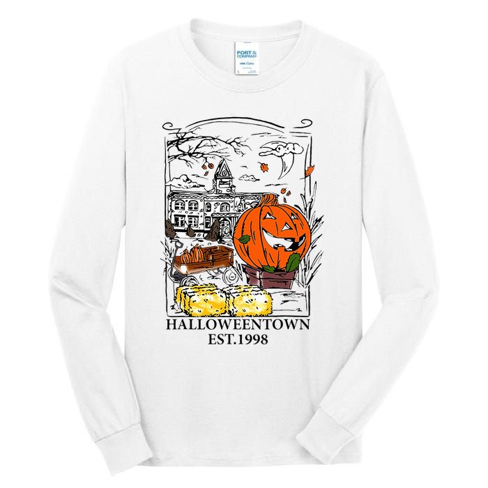 Vintage Halloween Town Gift Tall Long Sleeve T-Shirt