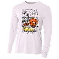 Vintage Halloween Town Gift Cooling Performance Long Sleeve Crew