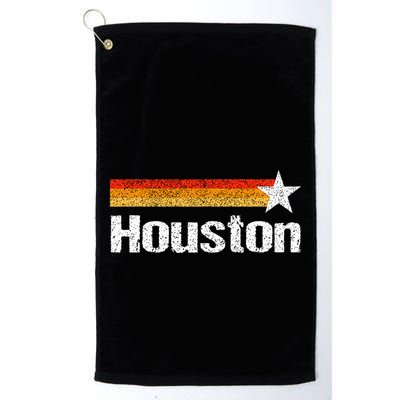 Vintage Houston Texas Houston Strong Stripes Usa Texas Golf Towel